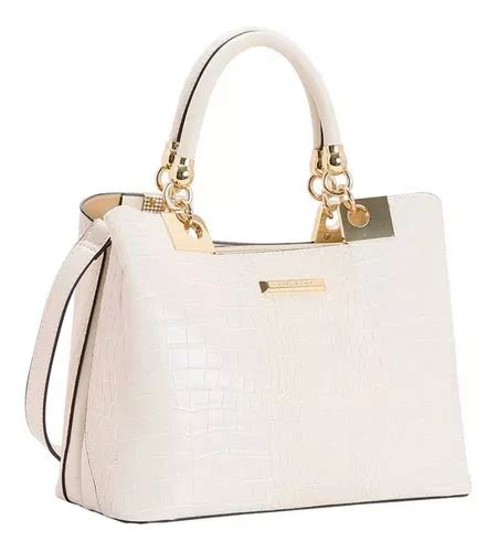 Bolsa Feminina Da Chenson Croco Verniz Mão Cor Nude MercadoLivre