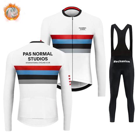 Pas Normal Est Dios Ropa Ciclismo Pns Branco Vermelho Inverno Dos