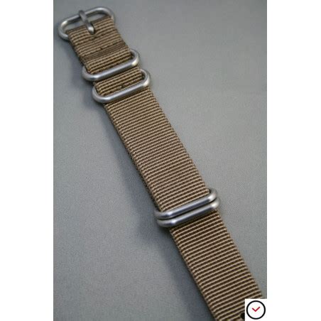 Nato Zulu Watch Strap Thick Nylon Bronze Brown