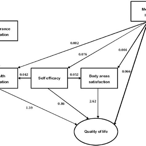 Final Path Model Based On Estimated Coefficients Download Scientific