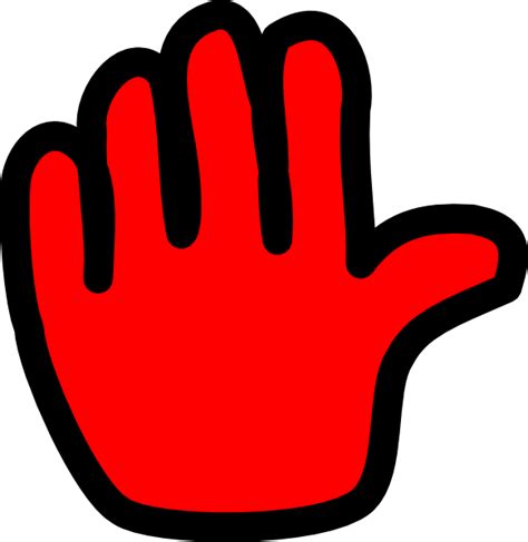 Hand Red Clip Art at Clker.com - vector clip art online, royalty free ...