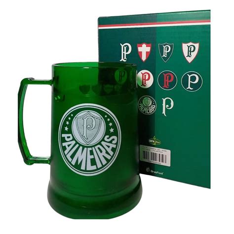 Caneca Gel Palmeiras Escudos Palmeirense Times Futebol Canequinha