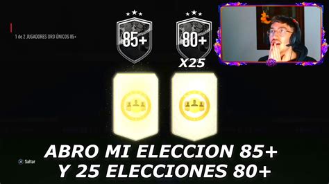 ABRO MI ELECCION DE JUGADOR 85 Y 25 ELECCION DE JUGADOR 80 EN FIFA