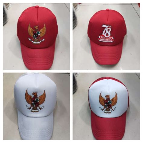 Jual Topi Jaring Garuda Pancasila Topi Trucker Kemerdekaan Topi Hut