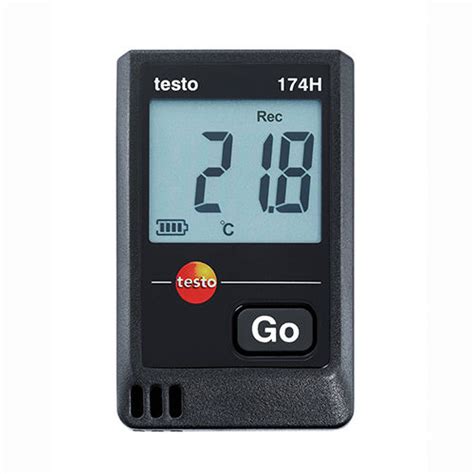 Black Testo 174 H Temperature And Humidity Mini Data Logger At Best