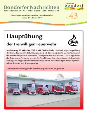 Ausfüllbar Online der Freiwilligen Feuerwehr Fax Email Drucken pdfFiller