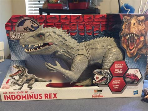 Hasbro Indominus Rex - Hasbro Jurassic World Indominus Rex figure with lights sounds in box ...