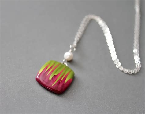 Polymer Clay Pendant Necklace Jewelry Making Journal