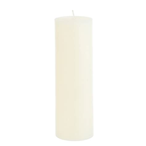 Mega Candles X Unscented Round Pillar Candle Ivory