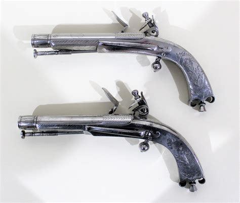 Pair Of 18th Century Scottish Highland Steel Flintlock Pistols By Macleod At 1stdibs Scottish