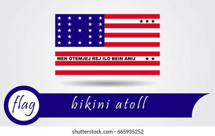 Flag Illustration Bikini Atoll Stock Vector Royalty Free 769656697