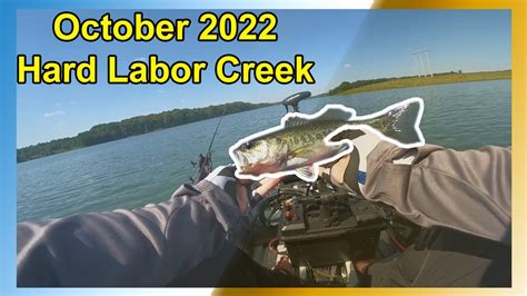 October 2022 Fall Kayak Bass Fishing Hard Labor Creek Reservoir