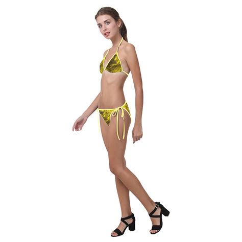 Secret Caves Canary Yellow Custom Bikini Swimsuit Model S Id