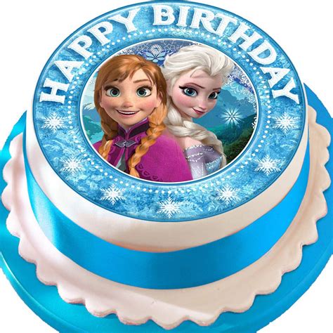 Anna Frozen Personalised Cake Topper 7 5 Edible Wafer Paper Birthday