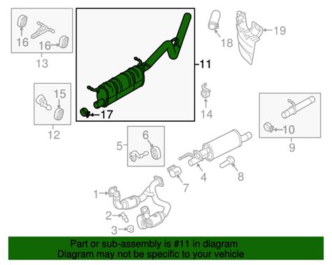 2011 2017 Ford OEM Exhaust Muffler BC3Z 5230 K Ford Parts Center