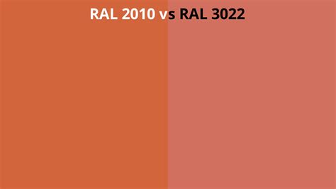 Ral 2010 Vs 3022 Ral Colour Chart Uk