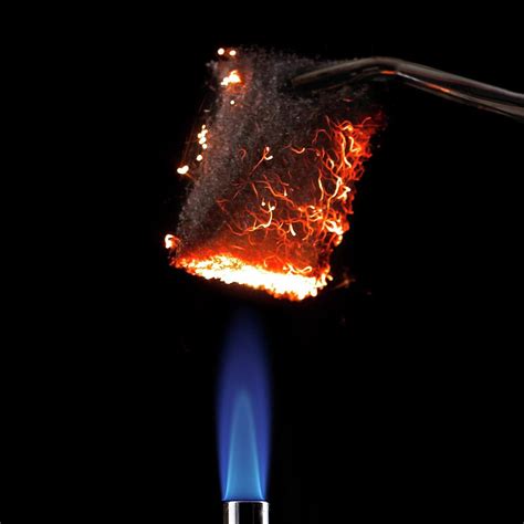 Steel Wool Burning In Air Photograph By Science Photo Library