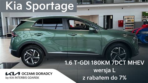 Kia Sportage 1 6 T GDI 180KM 7DCT MHEV Wersja L W Kolorze Experience