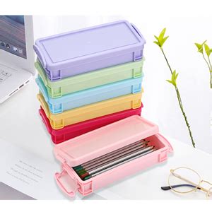 SUMNACON 6 Pcs stapelbare Stiftbox Stifthalter Bürobedarf Stift