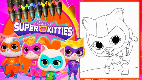 Super Kitties Coloring Pages Printable - Printable Word Searches