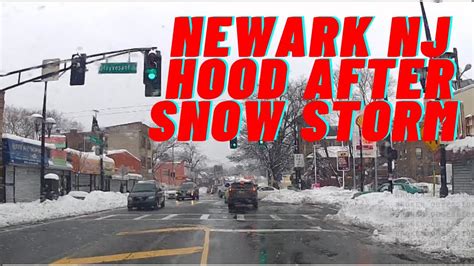 Newark NJ Hood South Orange Ave NorEastern Snow Storm February