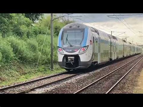 Transilien N SNCF Départ d un UM2 de Régio 2N à Orgerus Béhoust YouTube