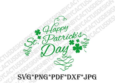 Happy St Patricks Day Svg Dxf Cutting File St Patricks Day Svg Dxf