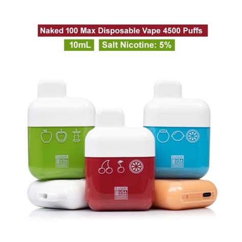 Naked Max Disposable Vape 4500 Puffs Naked 100 Max Pods