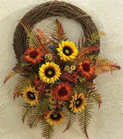 Autumn Wreath And Wreaths At Fall Wreaths