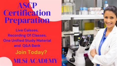 Ascp Certification Preparation Courses By Mlsi Academy Launched User