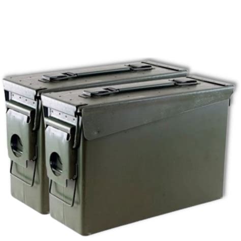 30 Caliber Ammo Box Can 2 Pack Military Surplus 200 Rounds