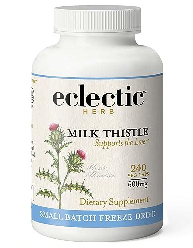 Eclectic Institute Raw Freeze Dried Non GMO Milk Thistle With