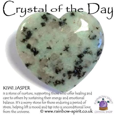 Crystal Of The Day Kiwi Jasper Crystal Uses Crystals Healing