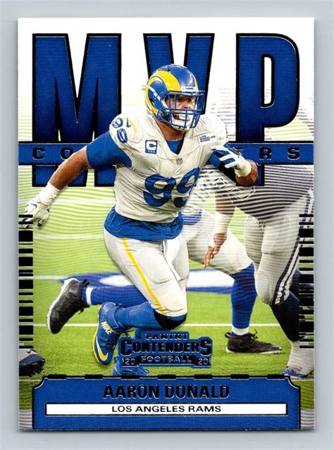 Panini Contenders Mc Ad Aaron Donald Los Angeles Rams Mvp