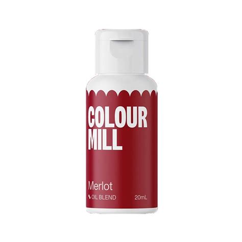 Colour Mill Barwnik olejowy do mas tłustych Merlot Czerwony 20ml CMO20MER