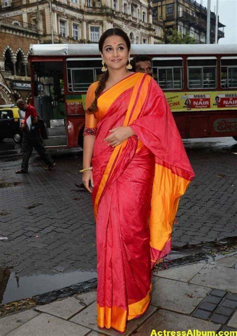 Vidya Balan Very Hot Beautiful Photos In Red Saree Actress Album