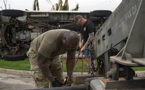 Military bases on Guam are inching back to life after Typhoon Mawar ...