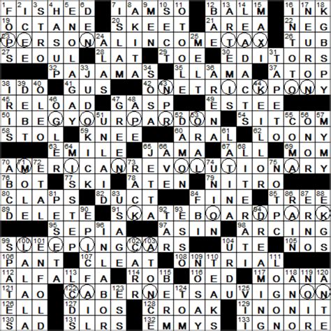 LA Times Crossword Answers 29 Apr 2018, Sunday - LAXCrossword.com