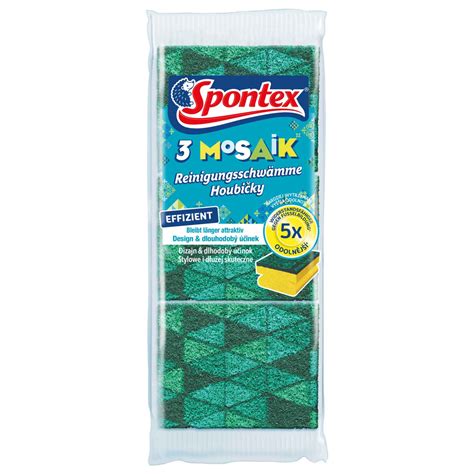 Spontex Reinigungsschwamm Mosaik 3 Stück Werkstatt Kingde