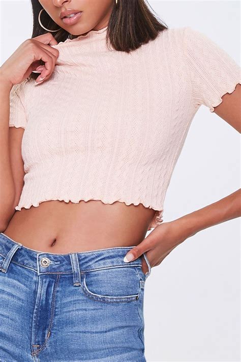 Lettuce Edge Crop Top Crop Tops Forever21 Tops Tops