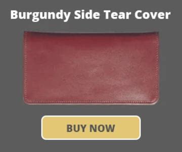 Side Tear Leather Checkbook Covers | Checks Unlimited