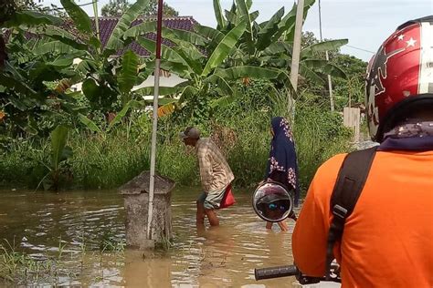 Foto Banjir Landa Gresik Rumah Warga Hingga Jalan Raya Dan Sawah