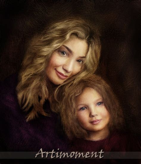 Custom Portrait, Custom Family Portrait, Mothers Day Painting, Custom ...