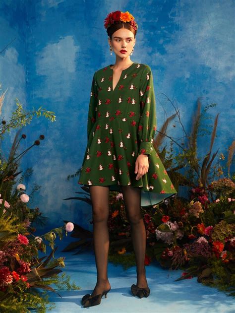 Frida Kahlo X SHEIN X Designer Redefinition Vestido Con Estampado