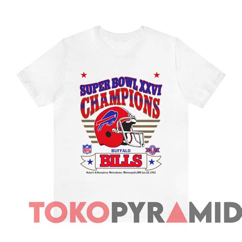 1992 Buffalo Bills Super Bowl XXVI Champions T-shirt - TokoPyramid