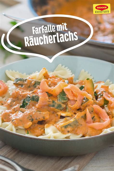 Farfalle mit Räucherlachs Rezept Rezepte Lecker schmecker rezepte