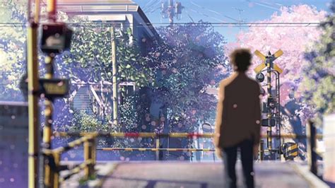 MikeHattsu Anime Journeys 5 Centimeters Per Second Train Crossing