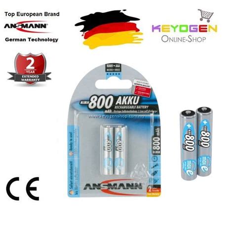 Ansmann Nimh Rechargeable Battery Aaa Hr Mah Maxe Pcs