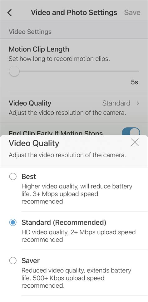 Camera Video Quality — Blink Support