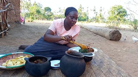 African Village Life Cooking Most Appetizing Delicious Village Dinner